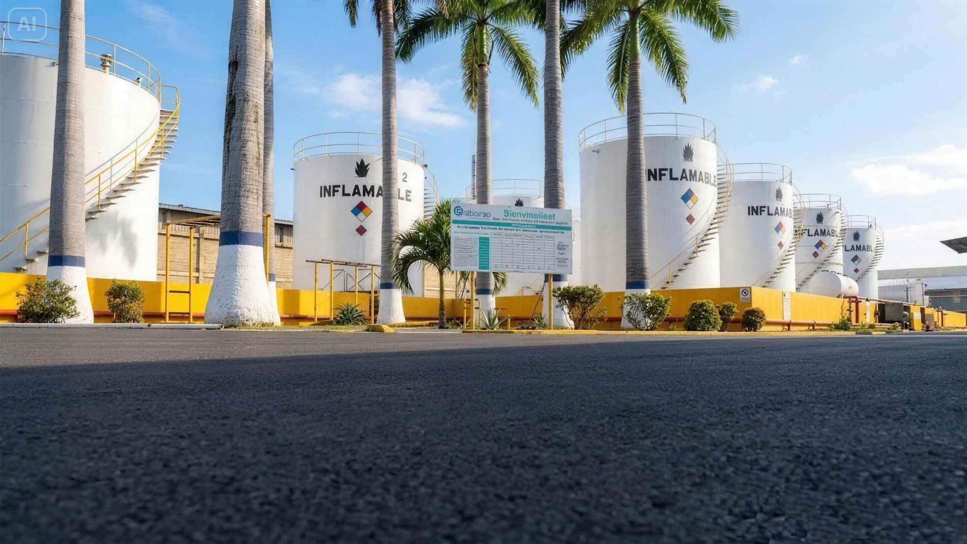 QUIBARCA chemical supply storage plant in Cagua, Aragua